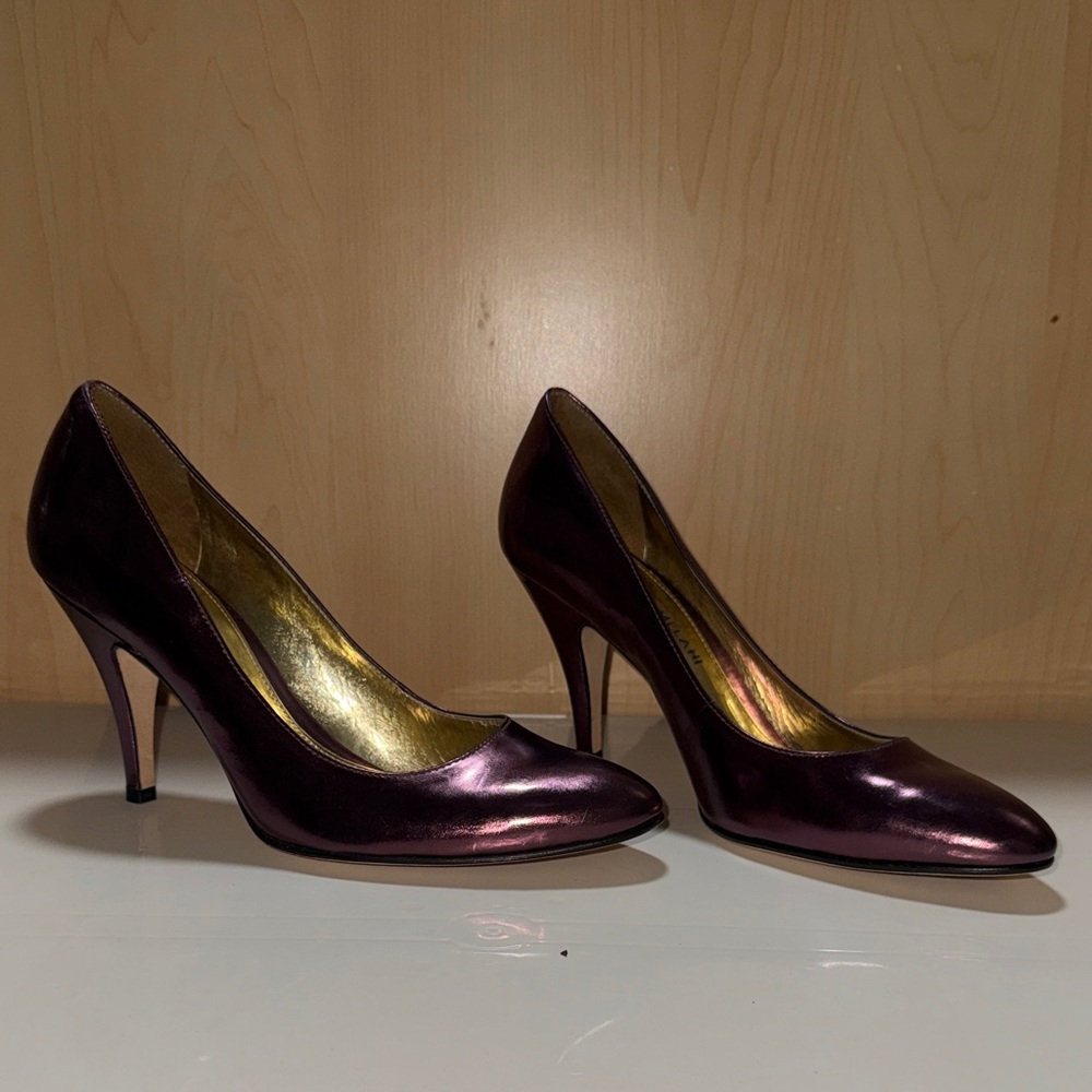 ANTONIO MELANI Shiny Purple Heels